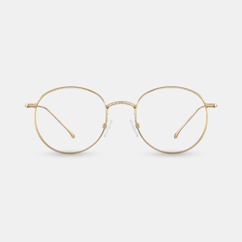 Gold Round Glasses
